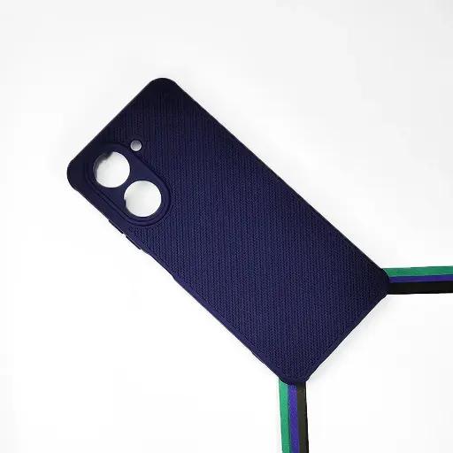 [PO14BMIA5-74-17] Xiaomi Redmi A5 4G|POCO C71 4G Carbon Texture Lining Soft Silicone Back Case (Navy Blue)