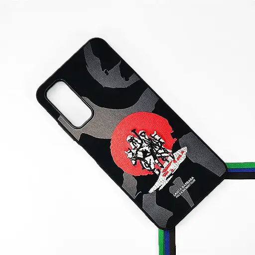 [PO43BSA05S-17-2] Samsung Galaxy A05S Velvet Embroidery Santa Barbara Polo Racquet Club Back Case (Black)