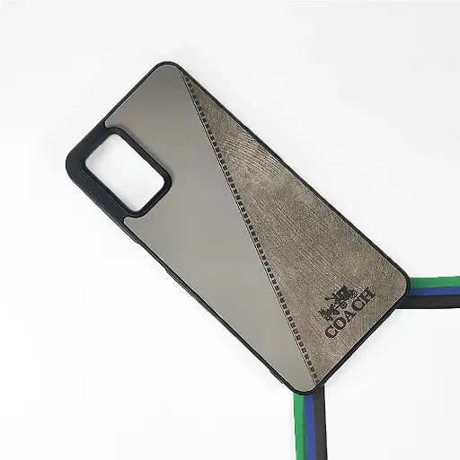 [PO18BOA54-22-9] Oppo A54 Coach Leather Back Case (Gray)