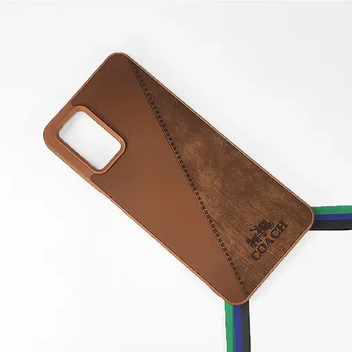 [PO18BOA54-22-13] Oppo A54 Coach Leather Back Case (Brown)