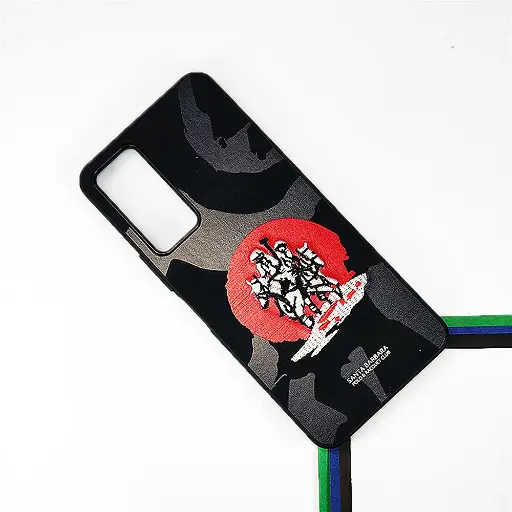 [PO43BTCMN18-17-2] Tecno Camon 18/18T/18P Velvet Embroidery Santa Barbara Polo Racquet Club Back Case (Black)