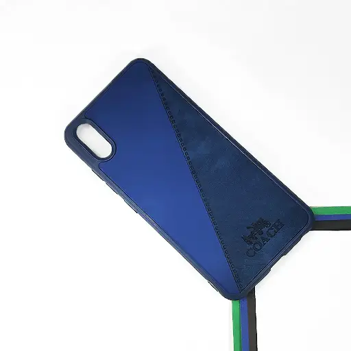 [PO18BVIY91C-22-3] Vivo Y90|Y91C|Y91D Coach Leather Back Case (Blue)