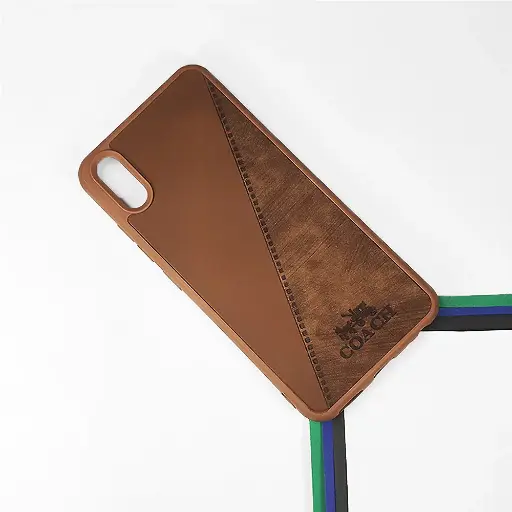 [PO18BVIY91C-22-13] Vivo Y90|Y91C|Y91D Coach Leather Back Case (Brown)
