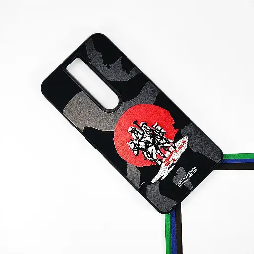 [PO43BOF11PR-17-2] Oppo F11 Pro 4G Velvet Embroidery Santa Barbara Polo Racquet Club Back Case (Black)