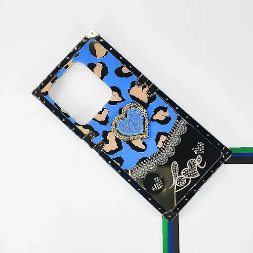 [PO60BTSPRK20C-5-16] Tecno Spark 20C|Spark 20|Pop 8|Spark Go 2024|Infinix Hot 40i|Smart 8|Smart 8 Pro|Smart 8 Plus Ladies Luxury LV Case With Back Ring (Sky Blue)