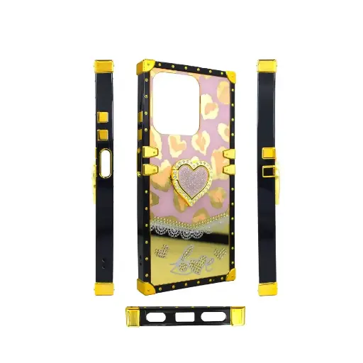 [PO60BIHOT50I-5-22] Infinix Hot 50i|Smart 9|Smart 9 HD Ladies Luxury LV Case With Back Ring (Baby Pink)