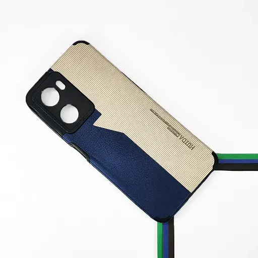 [PO18BOA57 4G-6-17] Oppo A57 4G|A77 4G Huida Dual Leather Back Case (Navy Blue)