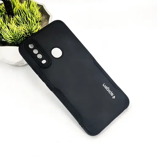 [PO14BVIY17-71-2] Vivo Y17|Y15|Y12|Y11 Spigen Soft Silicone Back Case (Black)