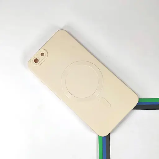 [PO14BVIY53 2017-16-43] Vivo Y53 2017 Woven With Leather Feel Soft Silicone Back Case (Off White)