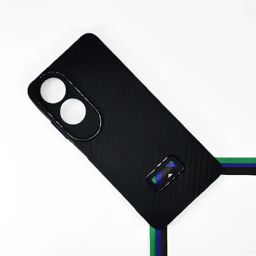 [PO4BOA60-6-2] Oppo A60 4G Carbon New Paper Back Case (Black)