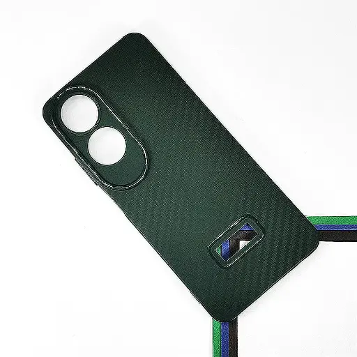 [PO4BOA60-6-11] Oppo A60 4G Carbon New Paper Back Case (Green)