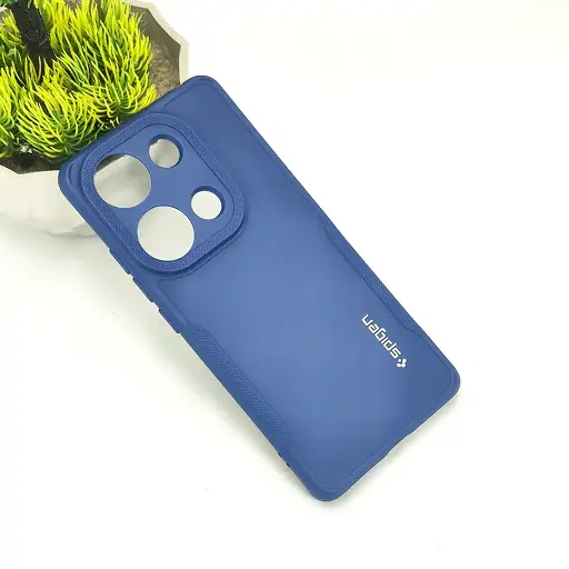 [PO14BMINOT13PR-71-17] Redmi Note 13 Pro Spigen Soft Silicone Back Case (Navy Blue)
