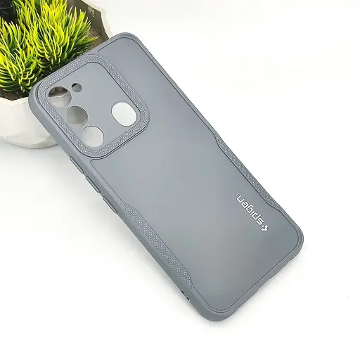 [PO14BTSPRK8C-71-9] Tecno Spark 8C Spigen Soft Silicone Back Case (Gray) 