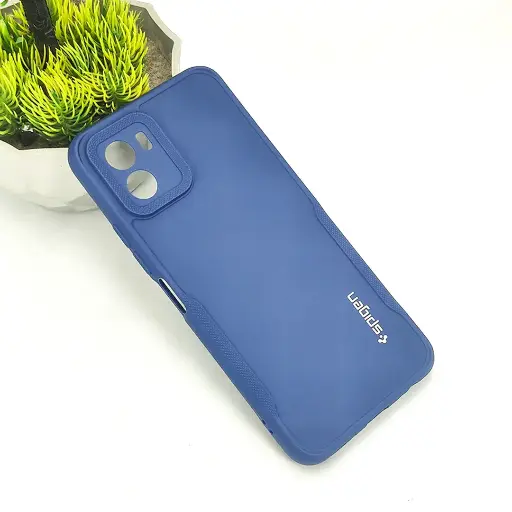 [PO14BVIY15S-71-17] Vivo Y15S|15C Spigen Soft Silicone Back Case (Navy Blue)