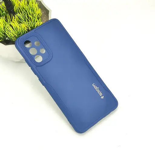 [PO14BSA32-71-17] Samsung A32 4G HD Spigen Soft Silicone Back Case (Navy Blue)