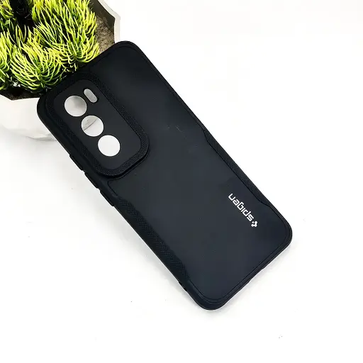 [PO14BORNO12 5G-71-2] Oppo Reno 12 5G Spigen Soft Silicone Back Case (Black)
