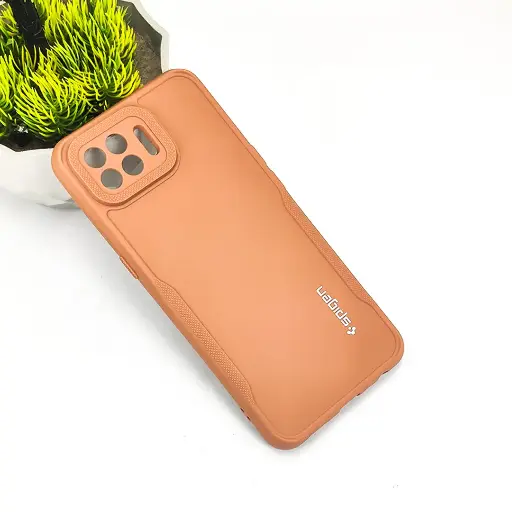 [PO14BOF17PR-71-13] Oppo F17 Pro Spigen Soft Silicone Back Case (Brown)