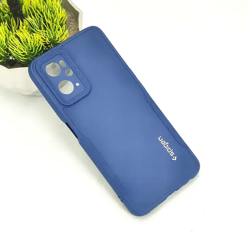[PO14BOA76-71-17] Oppo A76/A96/A36/Realme 9i Spigen Soft Silicone Back Case (Navy Blue)