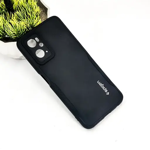 [PO14BOA76-71-2] Oppo A76/A96/A36/Realme 9i Spigen Soft Silicone Back Case (Black)