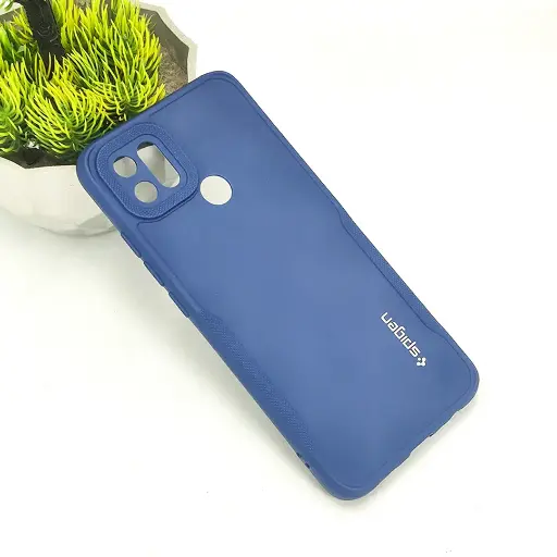 [PO14BOA15-71-17] ​Oppo A15|A15S Spigen Soft Silicone Back Case (Navy Blue)		​