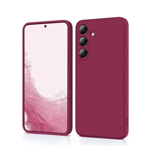 [PO23BSA56-1-21] Samsung A56|A36 5G Original Official Soft Silky Back Case (Maroon)
