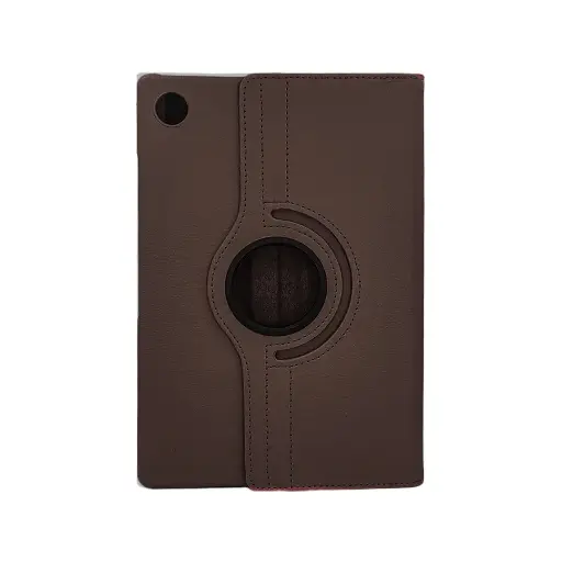 [PO47FBSX205-5-34] Samsung Galaxy Tab A8 10.5"|X200|X205 Rotate Tab Book (Dark Brown)