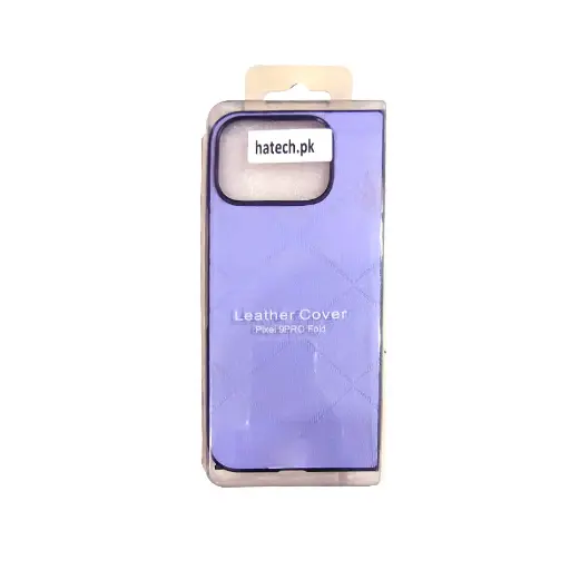 [PO32BGPXL9PRFLD-1-29] Google Pixel 9 Pro Fold Luxuary Leather Back Case (Light Purple)