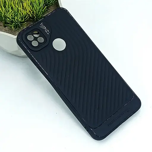 [PO14BMI9C-12-2] Xiaomi Redmi 9C|10A GEAR 4 Luxuary Carbon Texture Soft Silicone Back Case (Black)