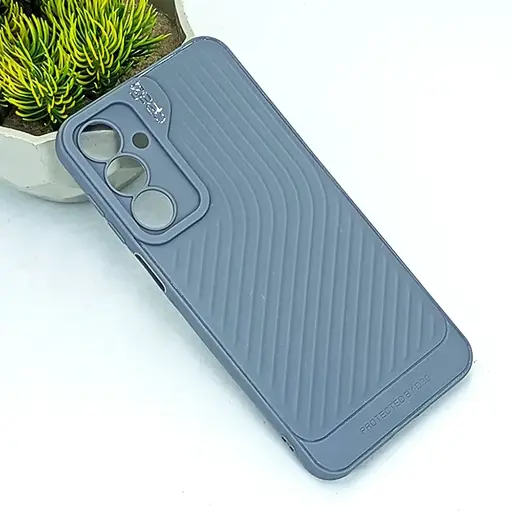 [PO14BSA16-12-9] Samsung Galaxy A16 4G|5G GEAR 4 Luxuary Carbon Texture Soft Silicone Back Case (Gray)