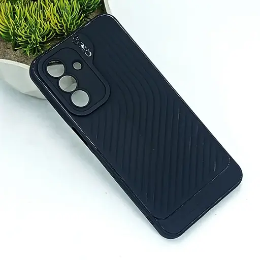 [PO14BSA26-12-2] Samsung Galaxy A26 5G GEAR 4 Luxuary Carbon Texture Soft Silicone Back Case (Black)