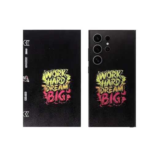 [SKIN-19-WHDB] 3D Printed Mobile Back Customize Skin (Work Hard Dream Big)