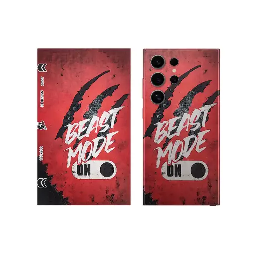 [SKIN-19-BEAST] 3D Printed Mobile Back Customize Skin (Beast Mode)