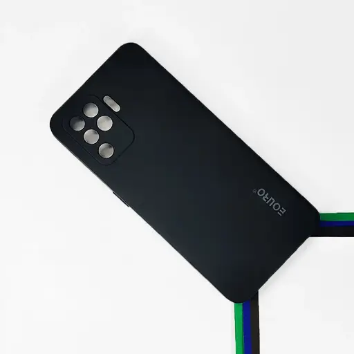 [PO23BOF19PR-9-2] Oppo F19 Pro Eouro Official Soft Silky Back Case (Black)   