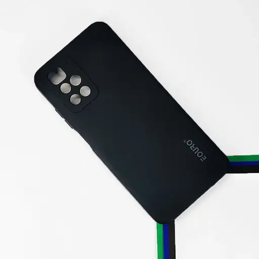 [PO23BMI10-9-2] Redmi 10 4G Eouro Official Soft Silky Back Case (Black)