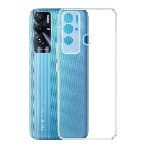 [PO7BTPOVNEO-3] Tecno Pova Neo Dust Plug Transparent Back Case