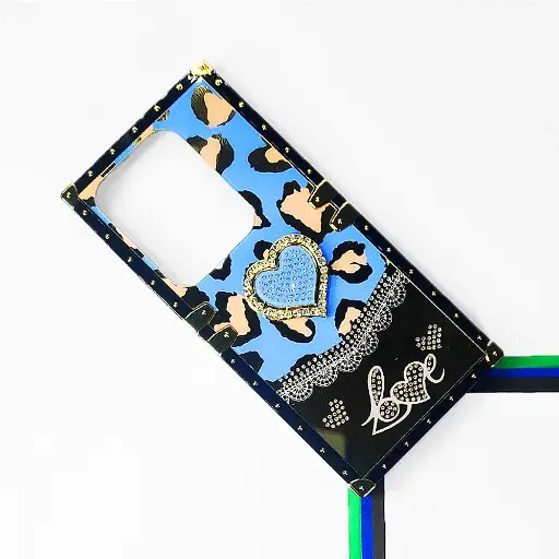 [PO60BIZRO30-5-16] Infinix Zero 30 4G Ladies Luxury LV Case With Back Ring (Sky Blue)