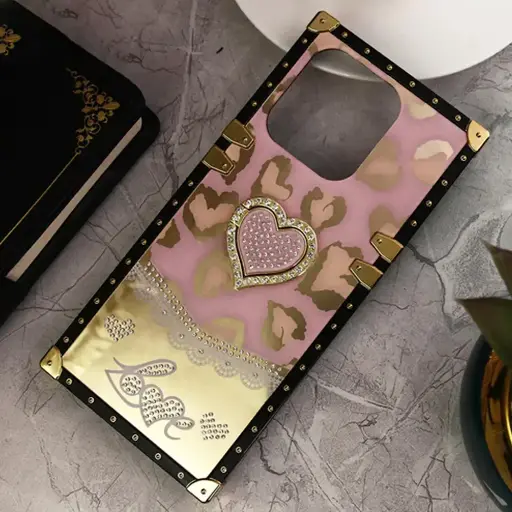 [PO60BTSPRK20C-5-22] Tecno Spark 20C|Infinix Hot 40i | Smart 8 | Smart 8 Pro | Tecno Pop 8 | Spark 20 Ladies Luxury LV Case With Back Ring (Baby Pink)