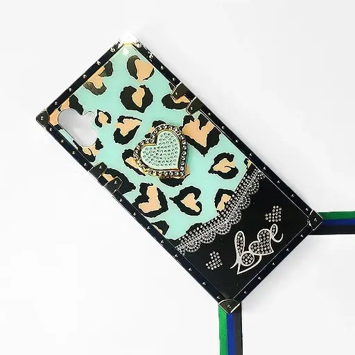 [PO60BSA05-5-14] Samsung Galaxy A05 Luxury LV Case With Back Ring (Sea Green)