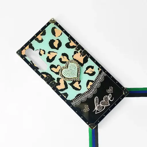 [PO60BSA05S-5-14] Samsung Galaxy A05s Luxury LV Case With Back Ring (Sea Green)