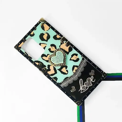 [PO60BVIY33S-5-14] Vivo Y33s|Y33T|Y21T|Y21s Ladies Luxury LV Case With Back Ring (Sea Green)