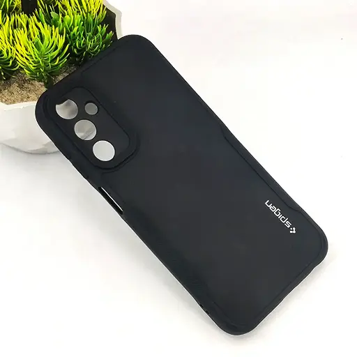 [PO14BSA24-71-2]  Samsung A24 4G Spigen Soft Silicone Back Case (Black)