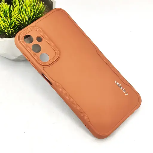 [PO14BSA24-71-13]  Samsung A24 4G Spigen Soft Silicone Back Case (Brown)