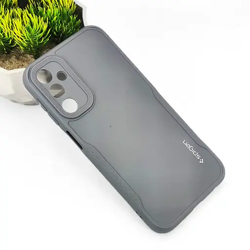 [PO14BSA24-71-9]  Samsung A24 4G Spigen Soft Silicone Back Case (Gray)