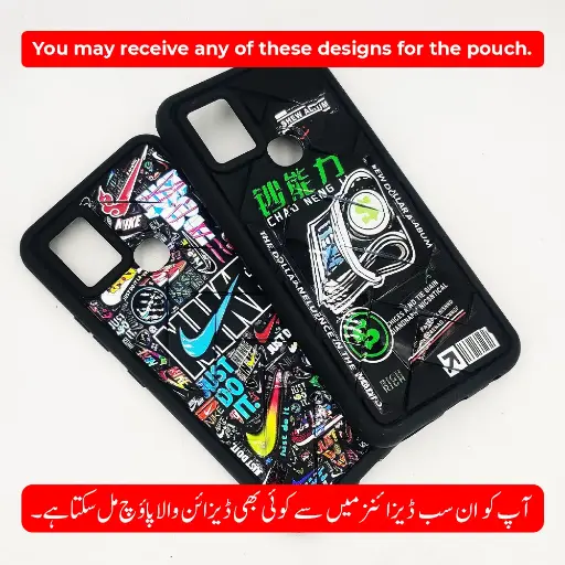 [PO14BIHOT10-65-2] Infinix Hot 10 Flex Waves Pattern Silicone 3D Printed Back Case (Black) 