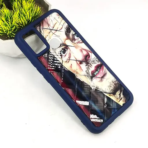 [PO14BIHOT11PY-65-17] Infinix Hot 11 Play|Hot 10|Hot 9 Play Flex Waves Pattern Silicone 3D Printed Back Case (Navy Blue)