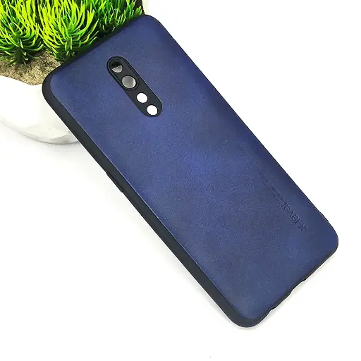 [PO18BORNOZ-1-17] Oppo Reno Z X-Level Luxuary Leather Back Case (Navy Blue)