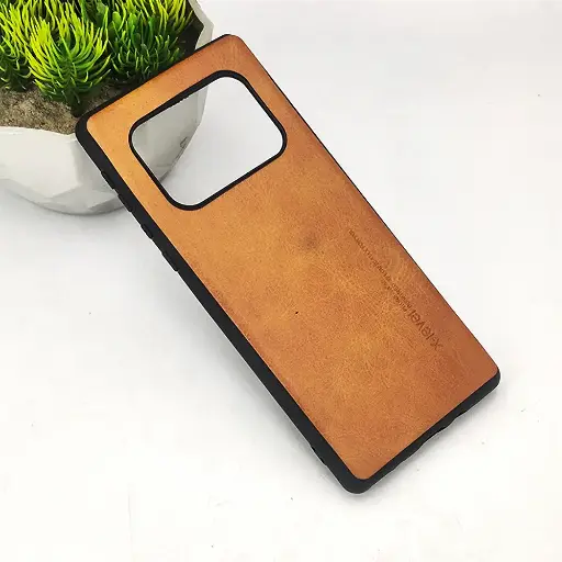 [PO18BAQUSR6-1-13] Sharp AQUOS R6 X-Level Luxuary Leather Back Case (Brown) 