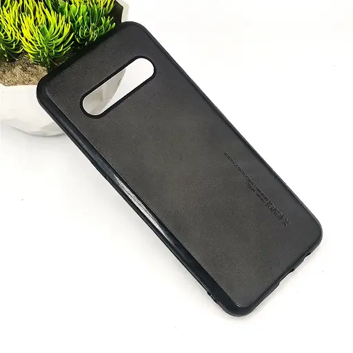 [PO32BLGV60THNQ-5-2] LG V60 ThinQ X-Level Luxuary Leather Back Case (Black)