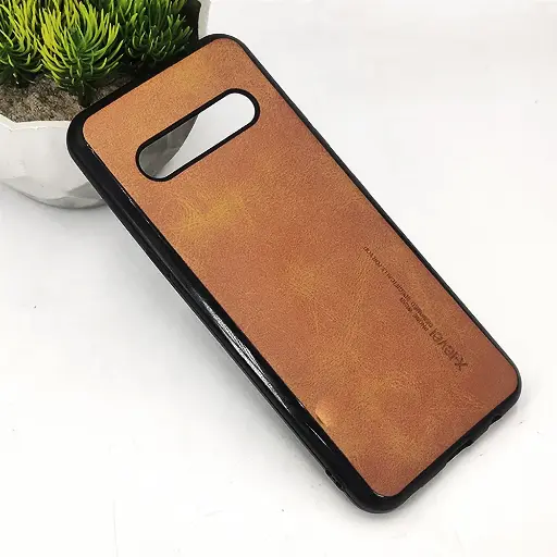 [PO32BLGV60THNQ-5-5] LG V60 ThinQ X-Level Luxuary Leather Back Case (Golden)