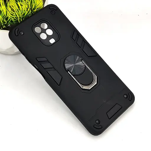 [PO39BMINOT9S-1-2] Xiaomi Redmi Note 9s|Note 9 Pro Armor Back Case (Black)